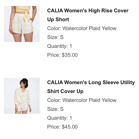 CALIA Swim Coverup - Picture 2 of 8